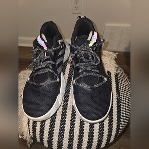 Men's Adidas Stepback 3 Black Sneakers Size 8